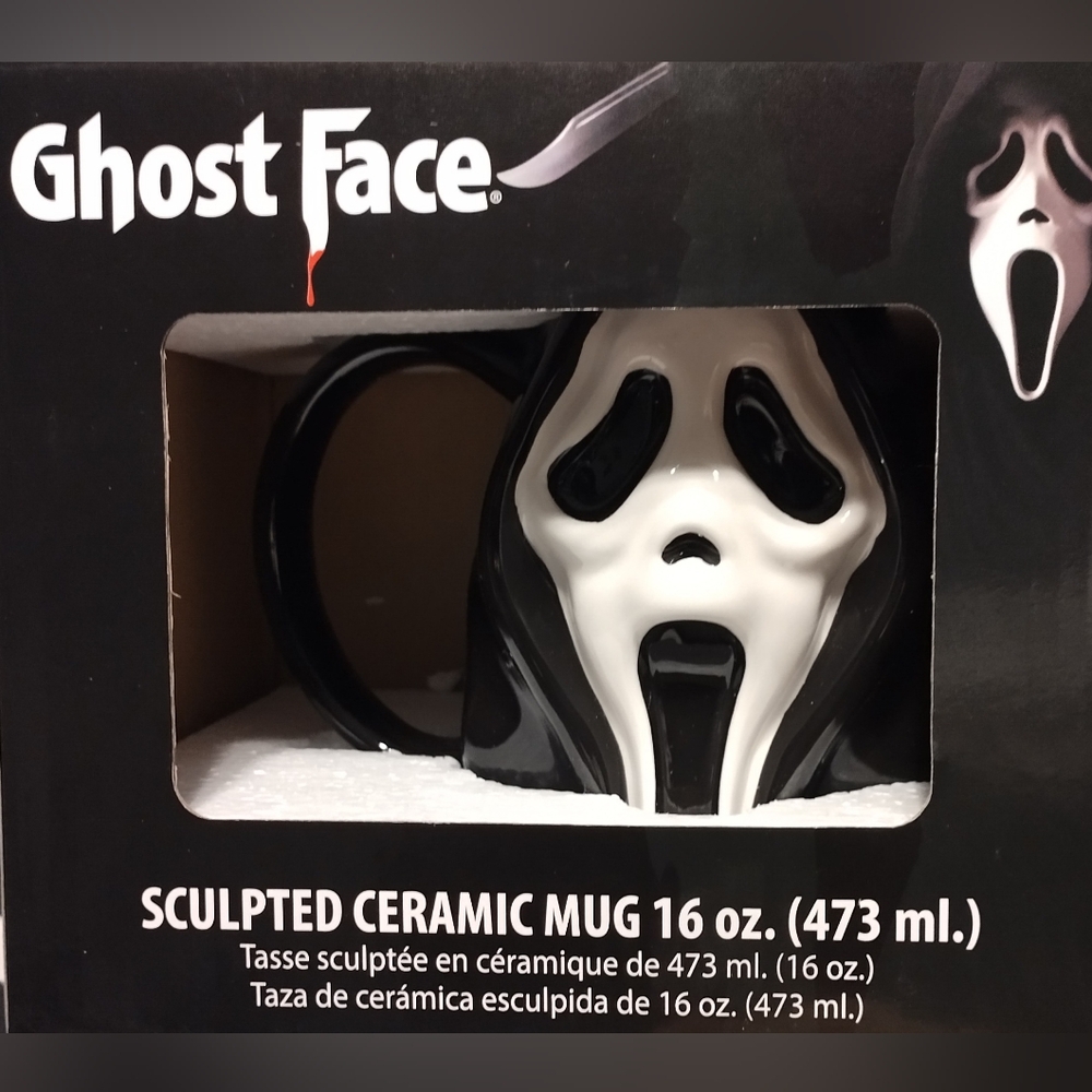 Ghost Face Ceramic 16 oz Mug